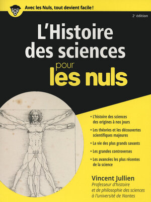 cover image of L'histoire des sciences pour les Nuls, 2ème éd.